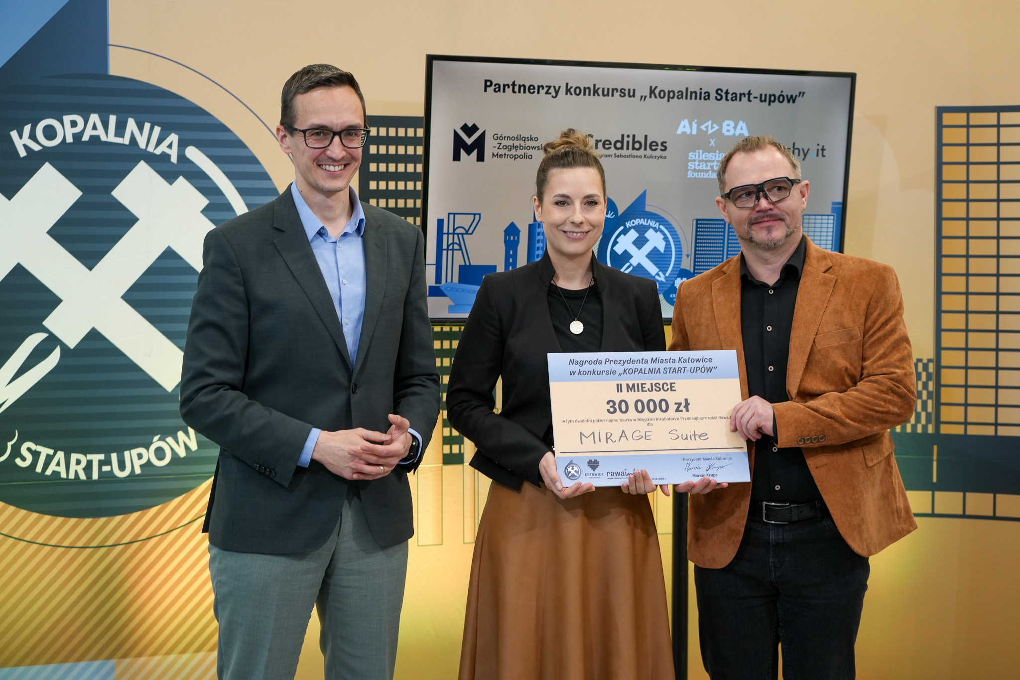 Wręczenie nagrody Kopalnia Start-upów